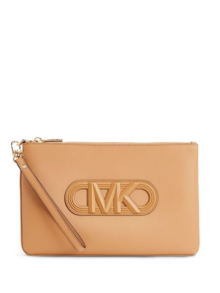 Læder clutch Michael Kors brun