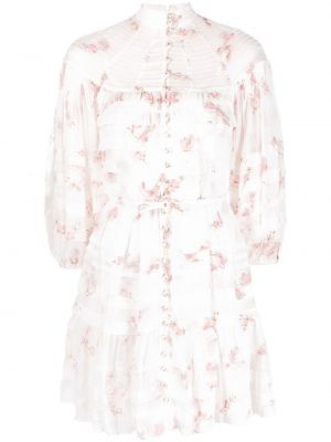 Trykt floral dress Zimmermann hvit