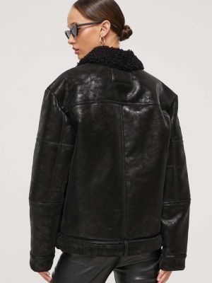 Oversized rövid kabát Guess Originals fekete