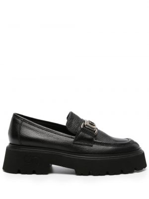Loafers di pelle Casadei nero