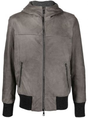 Jacke mit kapuze Giorgio Brato grau