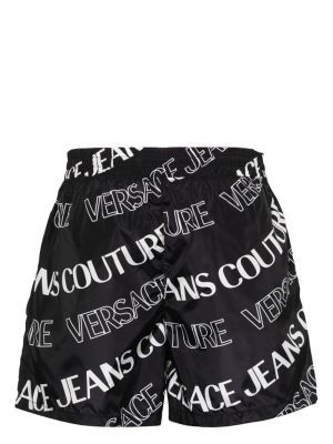 Džínové šortky s potiskem Versace Jeans Couture