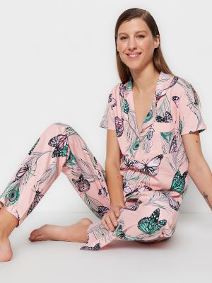 Květinové pyžamo Trendyol