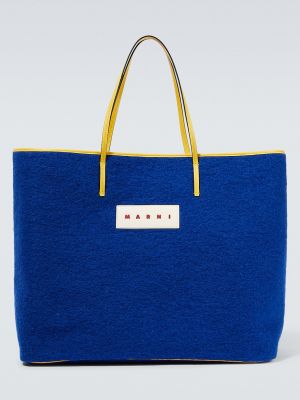 Двусторонняя сумка Marni синяя