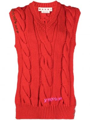 Asymetrická vesta Marni červená