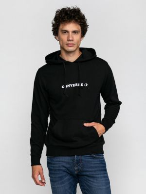 Sweatshirt mit print Converse schwarz
