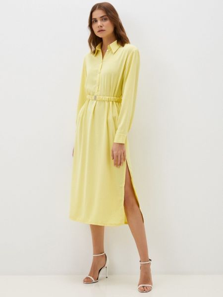 Желтое платье-рубашка Villagi