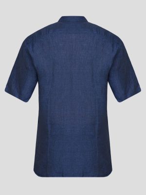 Синяя льняная рубашка Bogner