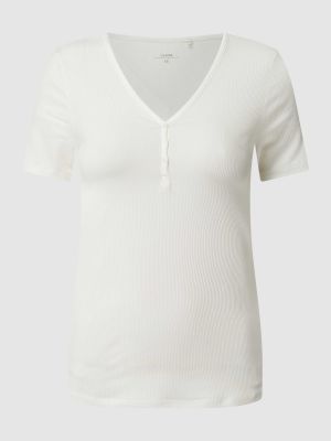 Biała koszulka z wiskozy Calida