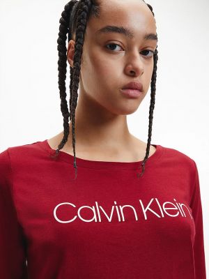 Červené dámské pyžamo Calvin Klein