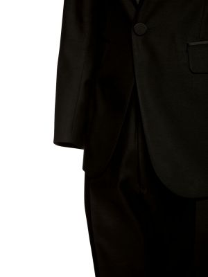 Jedwabny garnitur wełniany Dsquared2 czarny