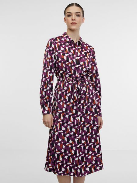 Košilové šaty Orsay fialové