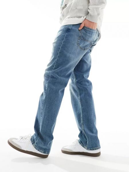 Прямые джинсы Hollister синие