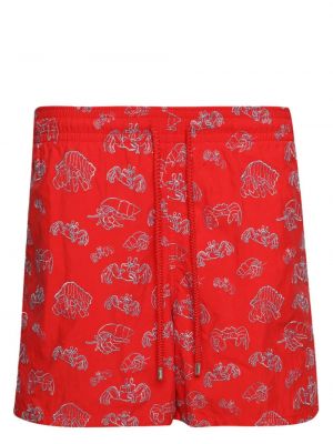 Mustriline lühikesed püksid Vilebrequin punane