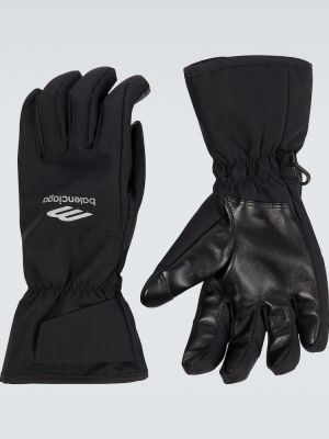 Mănuși din piele Balenciaga negru