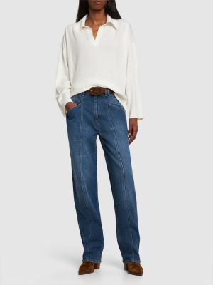 Jeans di cotone Isabel Marant nero