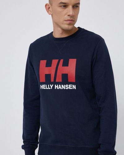 Bluza bawełniana Helly Hansen niebieska