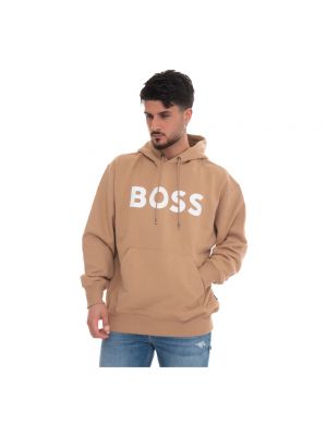 Oversize hoodie Boss beige