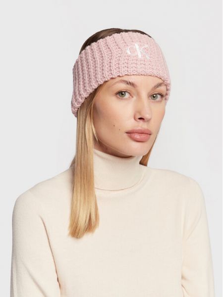 Kepurė su snapeliu Calvin Klein Jeans rožinė