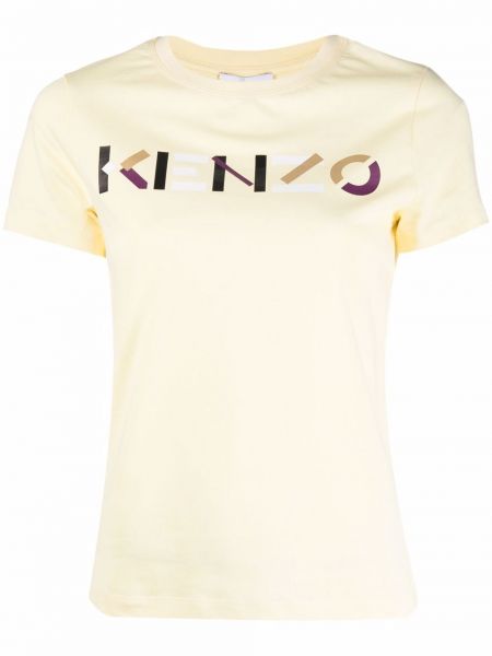 Camiseta con estampado Kenzo amarillo