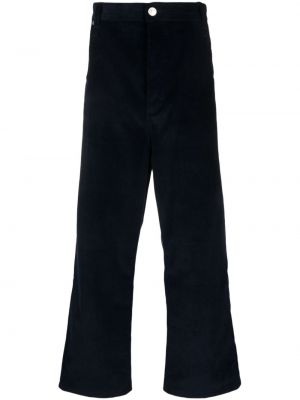 Manšestrové rovné kalhoty Ami Paris modré