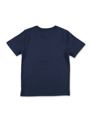 Koszulka bawełniana z dżerseju Timberland niebieska