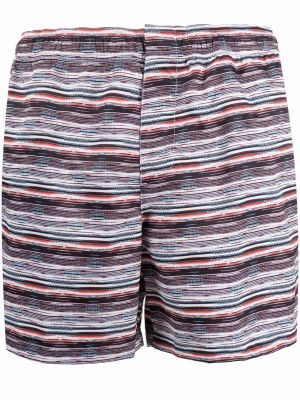 Trykt stripete shorts Missoni rød