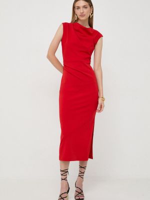 Sukienka długa dopasowana Marella czerwona