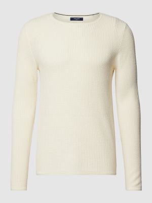 Dzianinowy sweter Jack & Jones Premium biały