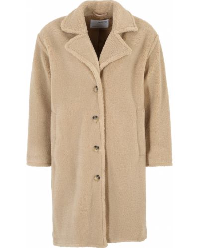 Cappotto di lana Selected Femme Petite beige