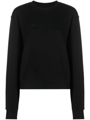 Medvilninis džemperis Woolrich juoda