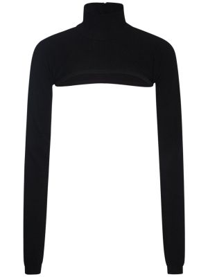 Džemperis ar augstu apkakli Dolce & Gabbana melns