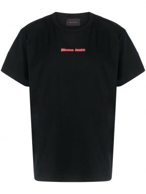 T-shirt en coton à imprimé Simone Rocha noir