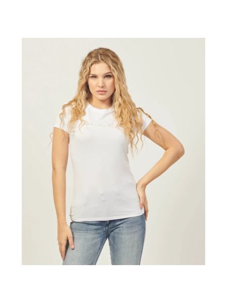 Koszulka slim fit Armani Exchange biała