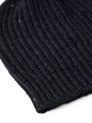 Bonnet en tricot Brunello Cucinelli noir