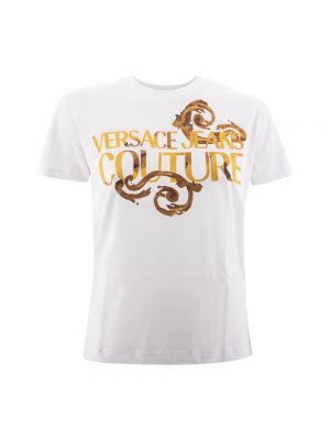 Top mit print Versace Jeans Couture weiß