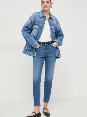 Kurtka jeansowa oversize Weekend Max Mara niebieska