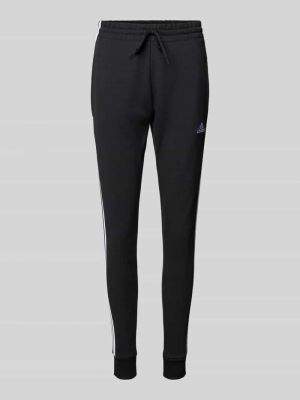 Spodnie sportowe slim fit Adidas Sportswear czarne