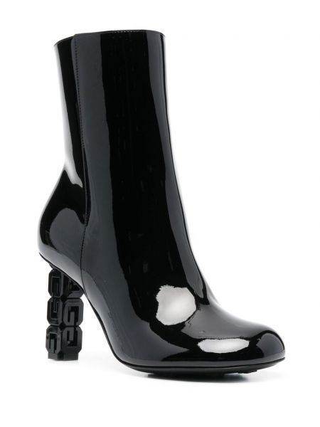 Ankle boots skórzane Givenchy czarne