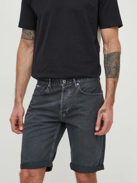 Džínové šortky Pepe Jeans šedé