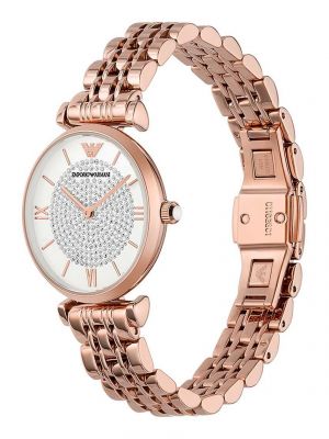 Zegarek z różowego złota Emporio Armani