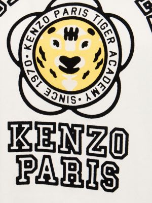 Laza szabású pamut póló Kenzo Paris fehér