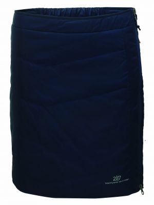 Pikowane spódnica sportowa na zamek 2117 - niebieski
