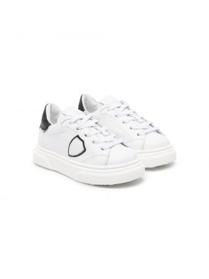 Læder sneakers for piger Philippe Model Kids hvid