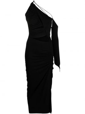Μίντι φόρεμα Manuri μαύρο