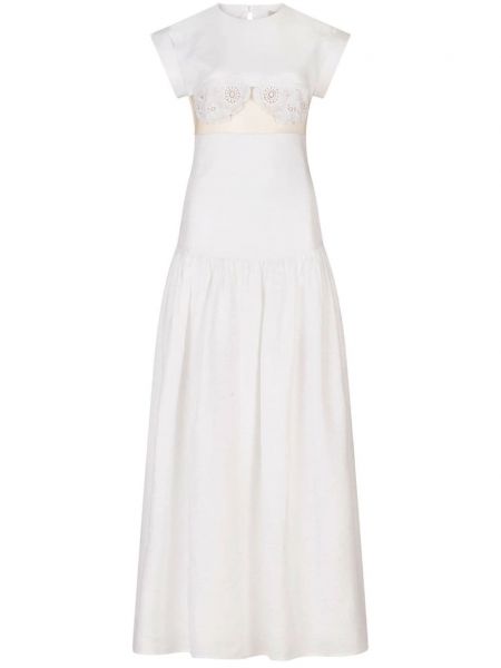 Ленена макси рокля Silvia Tcherassi бяло