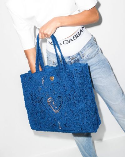 Nėriniuota shopper rankinė Dolce & Gabbana