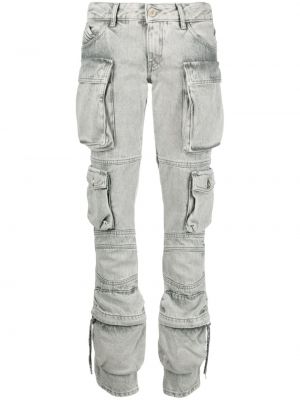 Straight leg jeans The Attico grigio