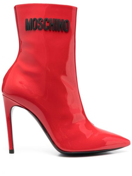 Kotníkové boty s ostrou špičkou Moschino