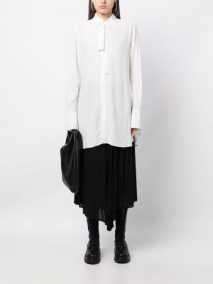 Koszula z kokardką Yohji Yamamoto biała